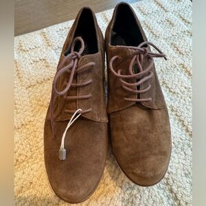 La Corde Blanche Brown Suede Shoes new size 38 7.5 made in Spain